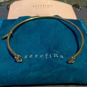 Rose Cut CZ Cuff Bracelet